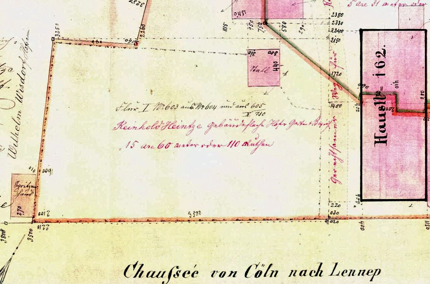 Detaillierte alte Karte von Leipzig, Deutschland, mit Text und Zahlen, die eine vorgeschlagene Stelle hervorhebt, Straßen, Gebäude und Sehenswürdigkeiten zeigt.
