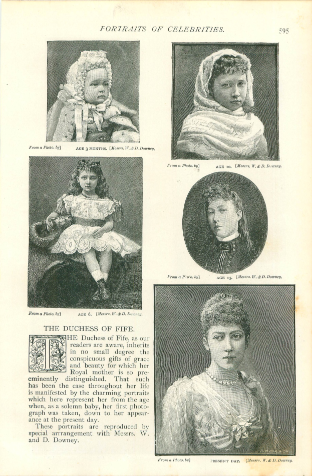 Ein offenes Buch mit einem hellblauen Hintergrund und weißem Rand, das eine Collage von Frauen und Kindern in bunten Kleidern zeigt, die direkt in die Kamera schauen.